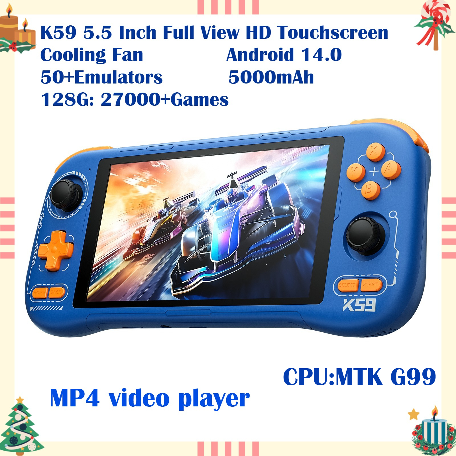 Retro Gaming Os - K59 Pro Android 14 Handheld Game