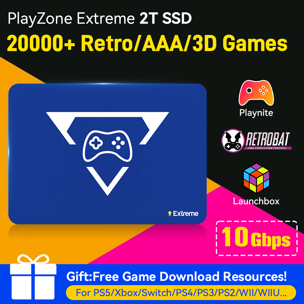 Retro Gaming Os - 2TB Gaming Emulation Hard Drive With