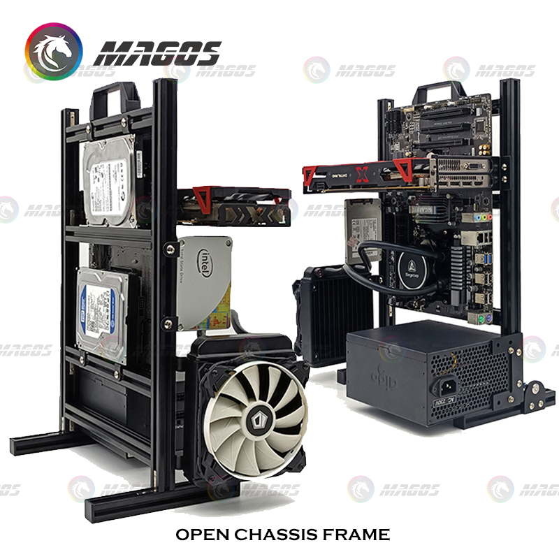 Retro Gaming Pc Case - DIY Computer Open Frame,Vertical ATX/ ITX