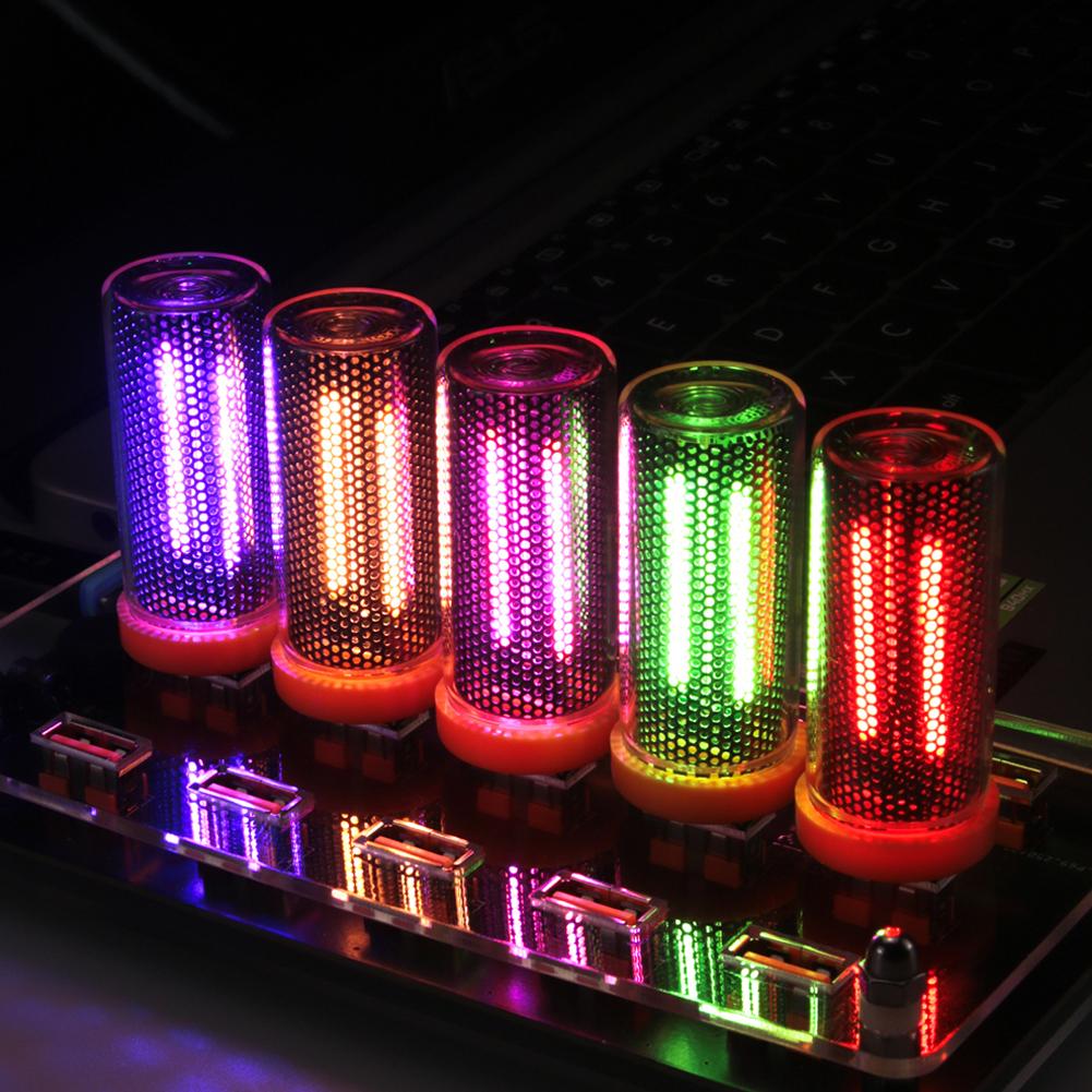 Retro Gaming Pc Case - RGB LED Nixie Tube Lights Retro