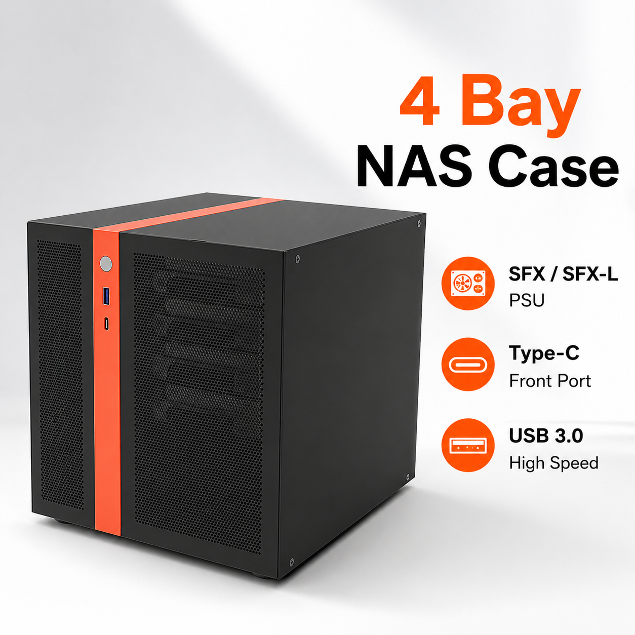 Retro Gaming Pc Case - 4 Bay NAS Case Mini ITX