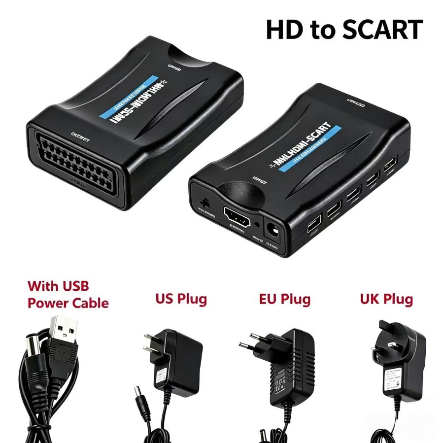 Scart To Hdmi - 1080P HDMI-compatible to Scart Scaler Converter