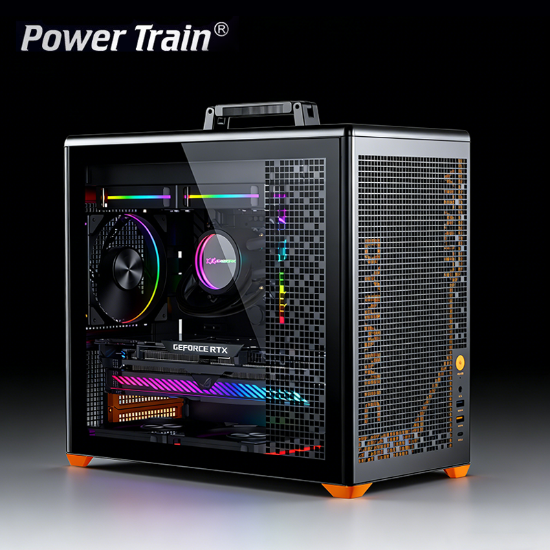 Retro Gaming Pc Case - Power Train P80 Computer Chassis MATX
