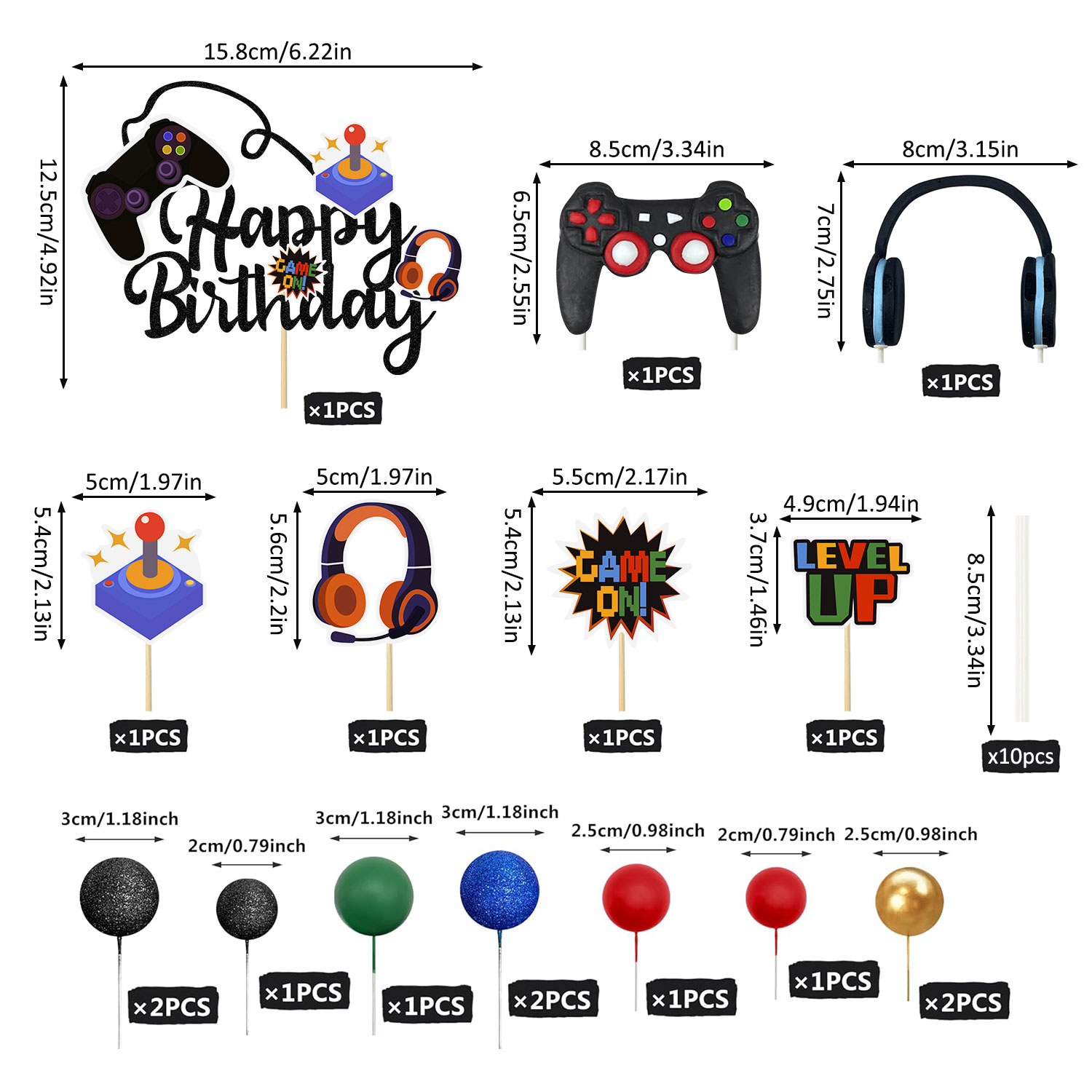 17Pcs Video Retro Game Cake To - Retro Gaming Event 评论和价格