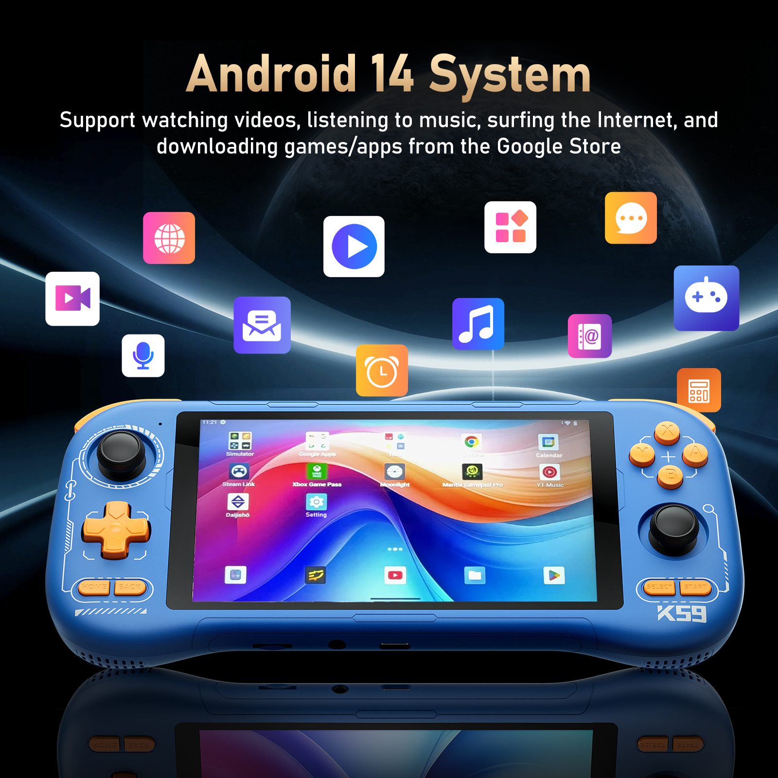 K59 Pro Android 14 Handheld Ga - Retro Gaming Os 评论和价格