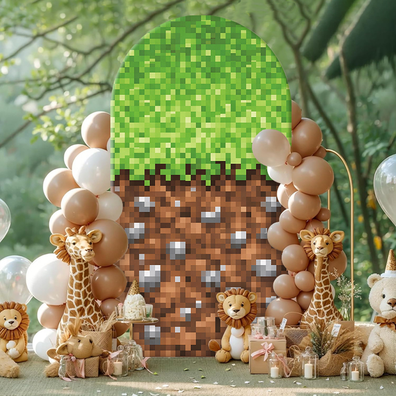 Retro Pixel World Arch Backdro - Retro Gaming Event 评论和价格