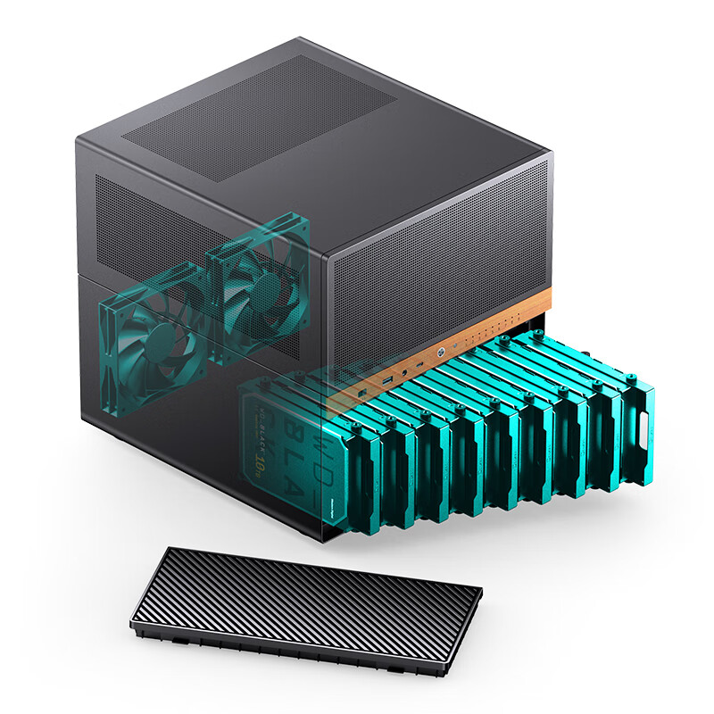 JONSBO N6 9-bay NAS Case MATX  - Retro Gaming Pc Case 评论和价格