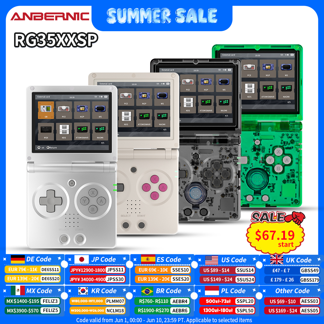 Anbernic RG35XXSP Retro Flip H - Retro Gaming Os 评论和价格