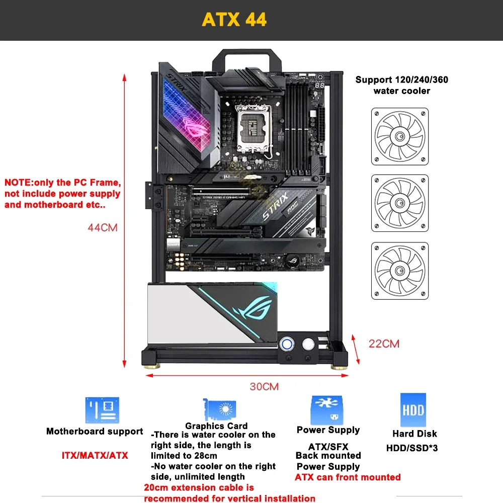 Modding EATX Open PC Case Fram - Retro Gaming Pc Case 评论和价格