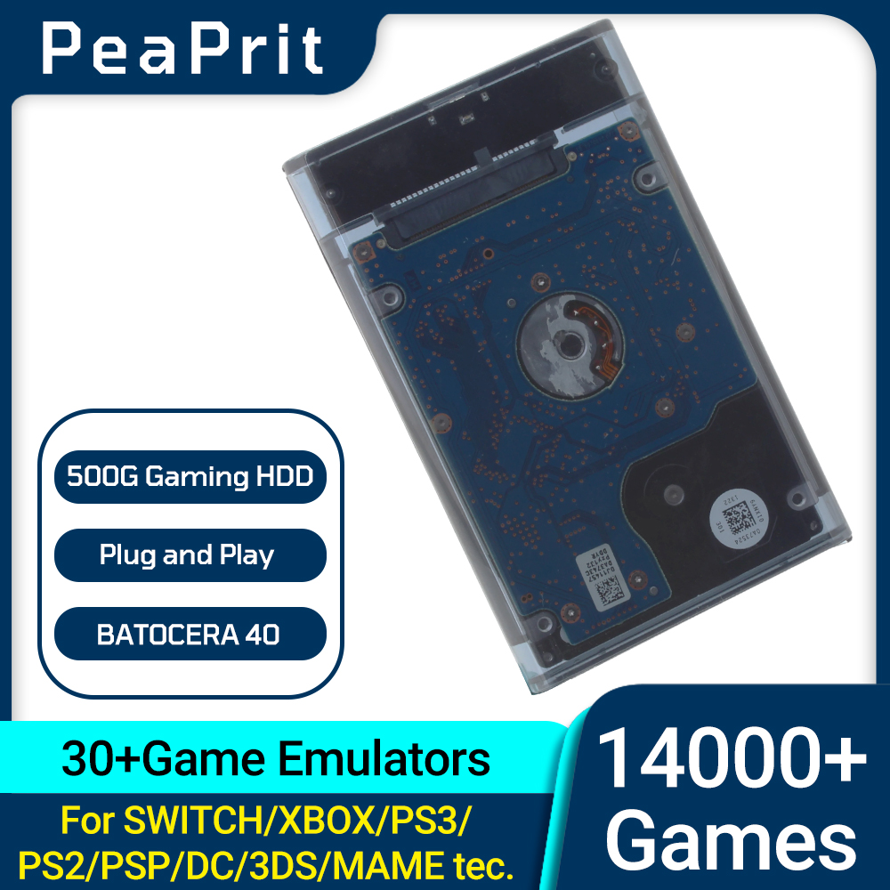 PEAPRIT 500G Gaming HDD Retro  - Retro Gaming Batocera 评论和价格