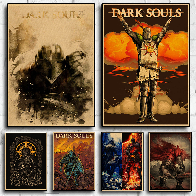 Classic Game Poster Dark Souls - Retro Gaming Art 评论和价格