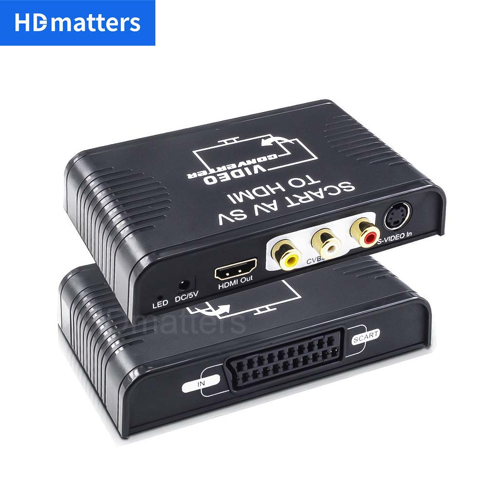 Scart to HDMI converter 3-in-1 - Scart To Hdmi 评论和价格