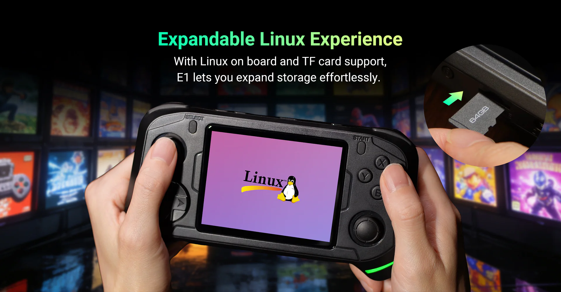 E1 Dual-OS Handheld – Android  - Retro Gaming Os Linux 评论和价格