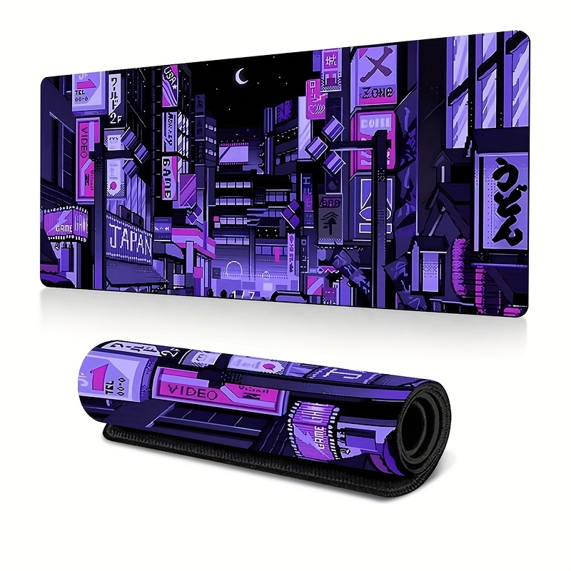 XXL Tokyo Street Desk Mat,Vibr - Retro Gaming Desk Setup 评论和价格