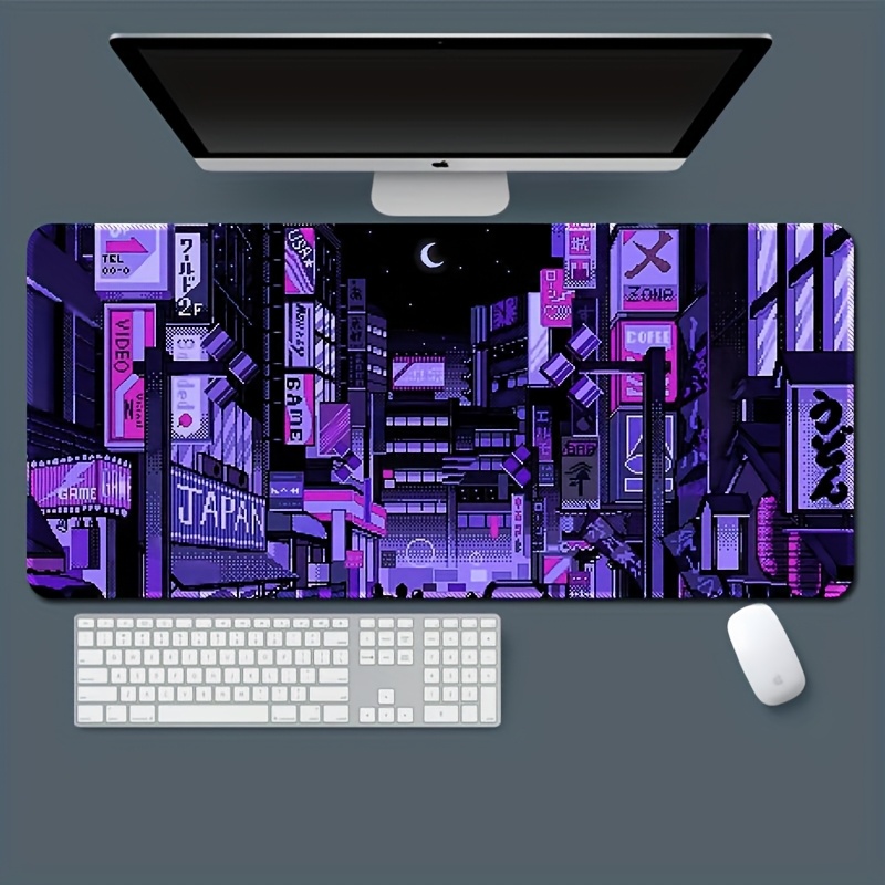 XXL Tokyo Street Desk Mat,Vibr - Retro Gaming Desk Setup 评论和价格