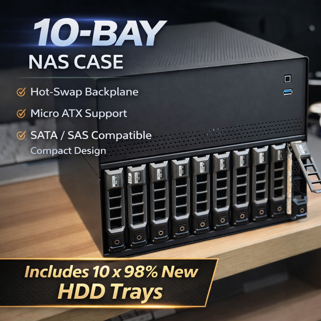 10 Bay NAS Server Case 0.8mm G - Retro Gaming Pc Case 评论和价格