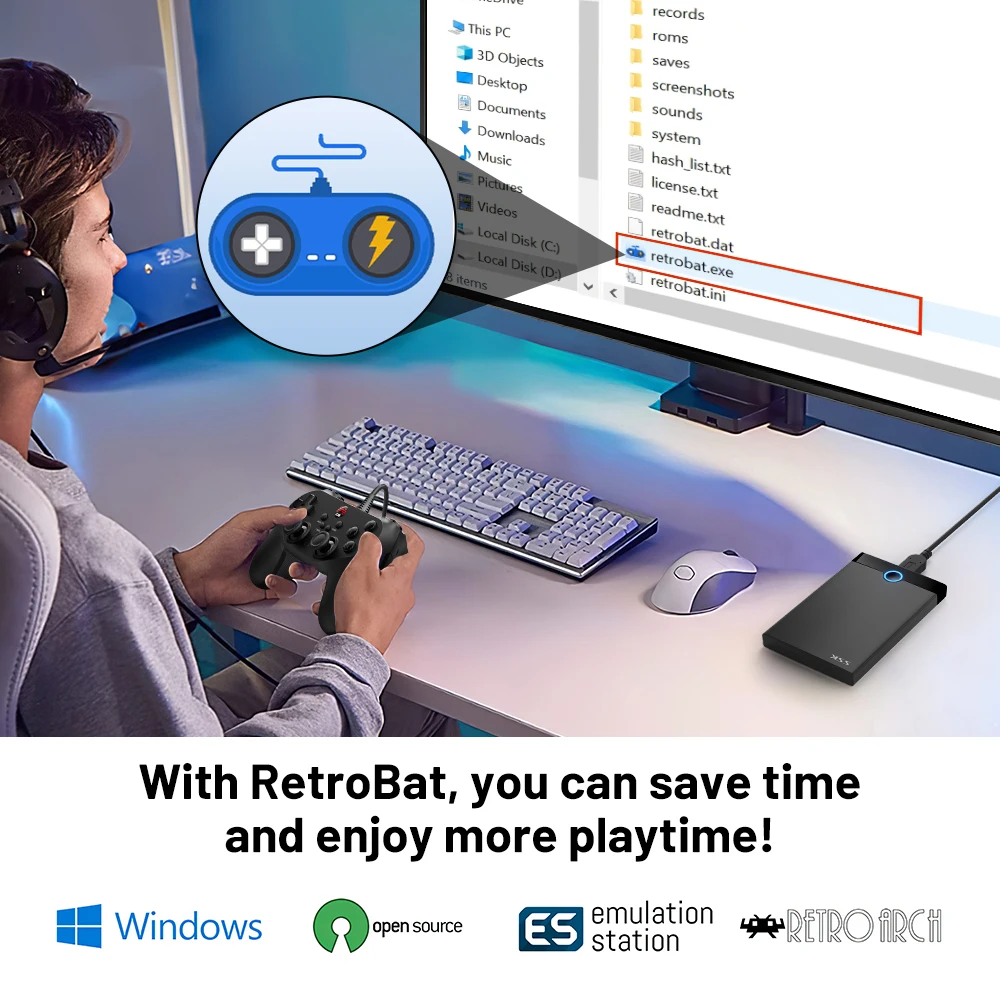 Super Console Retrobat Gaming  - Retro Gaming Emulator Pc 评论和价格
