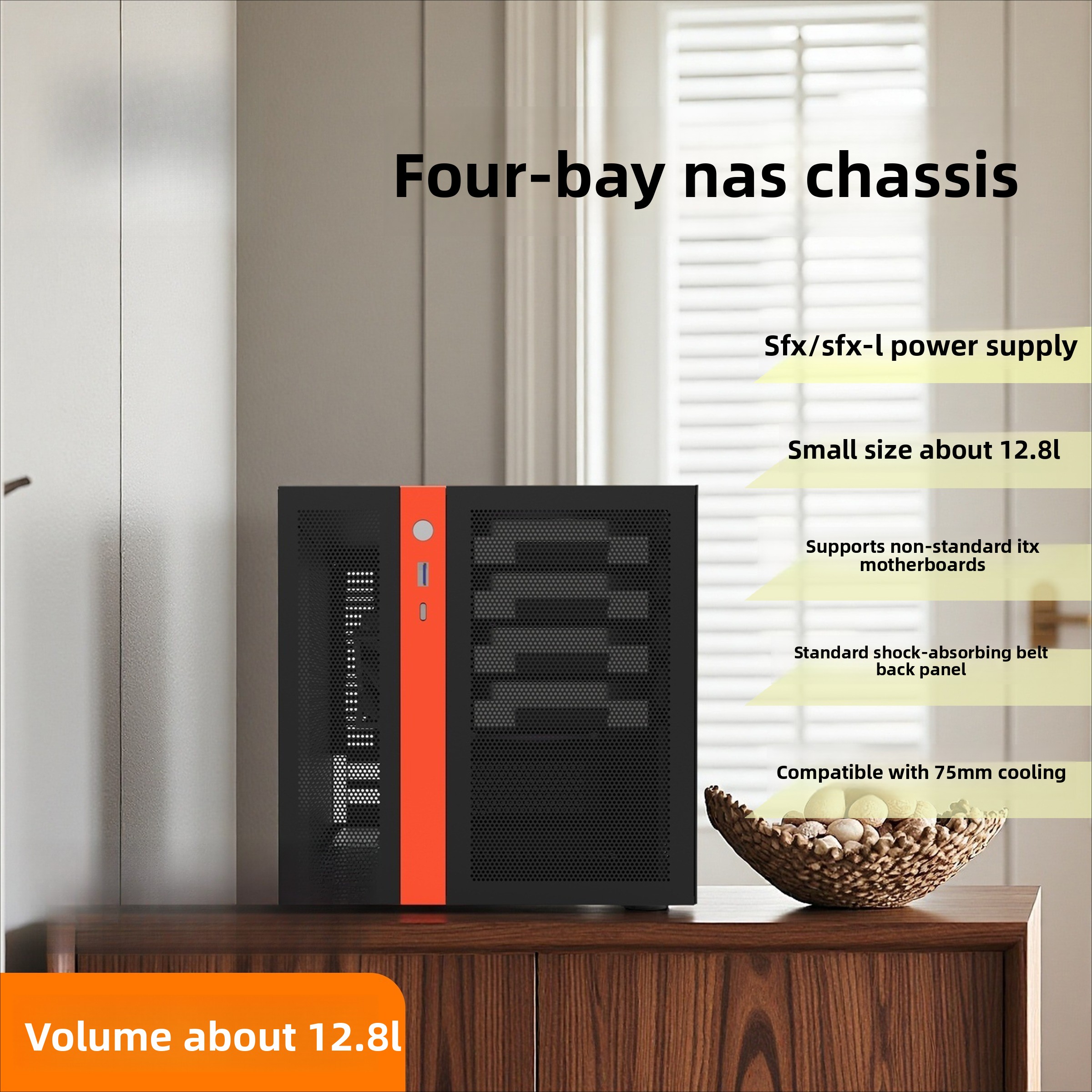4 Bay NAS Case Mini ITX Server - Retro Gaming Pc Case 评论和价格