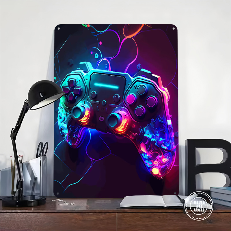 Game Gaming Play Station Print - Retro Gaming Desk Setup 评论和价格