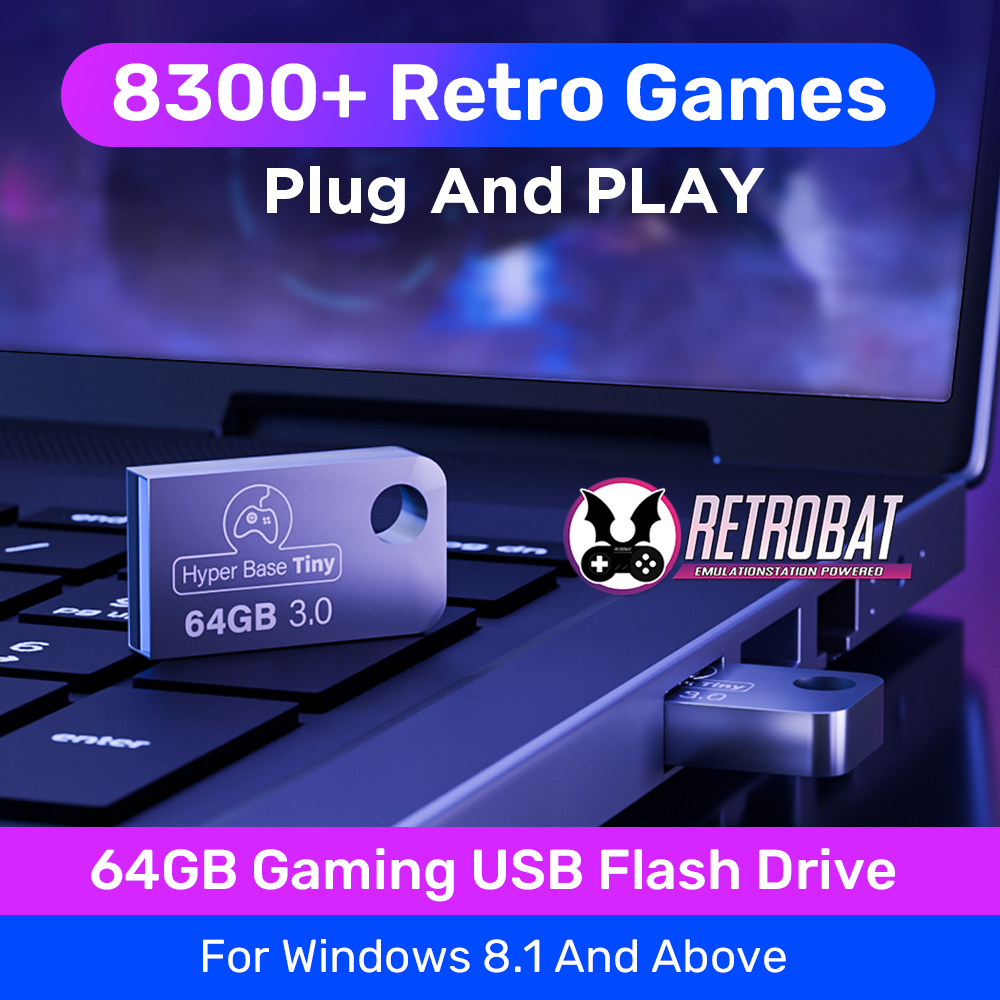 Retrobat 64G Gaming USB Flash  - Retro Gaming Emulator Pc 评论和价格