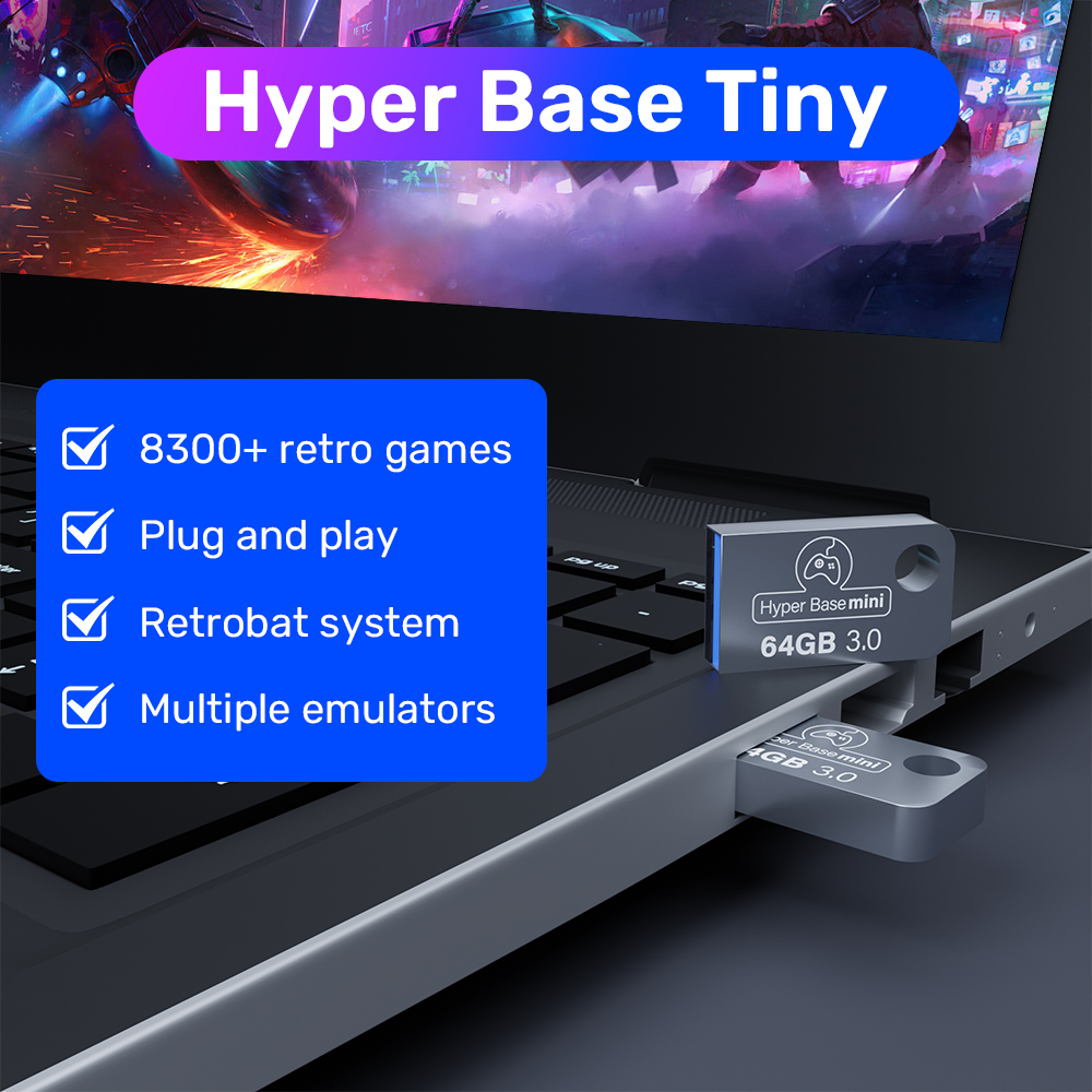 Retrobat 64G Gaming USB Flash  - Retro Gaming Emulator Pc 评论和价格