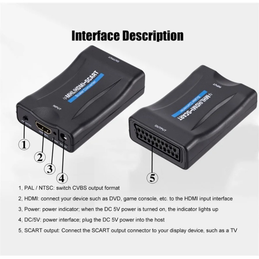 1080P HDMI-compatible to Scart - Scart To Hdmi 评论和价格