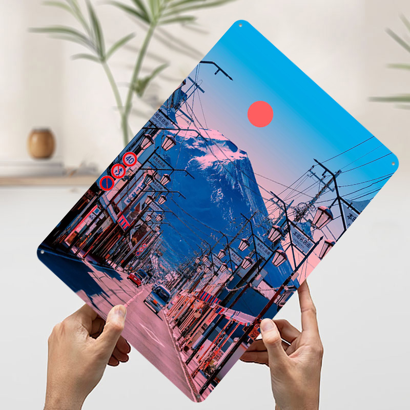 Fuji Poster Wall Art Retro Vin - Retro Gaming Desk Setup 评论和价格