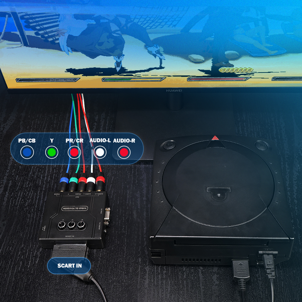 RGBS VGA to YPBPR Component Co - Retro Gaming Handheld 评论和价格